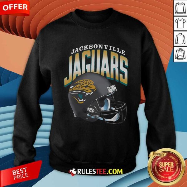 Awesome Jacksonville Jaguars Gradient Helmet Sweatshirt