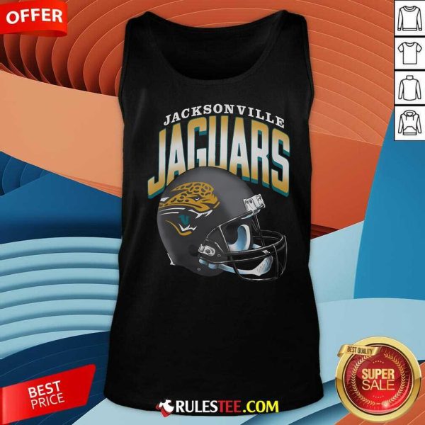 Awesome Jacksonville Jaguars Gradient Helmet Tank-Top