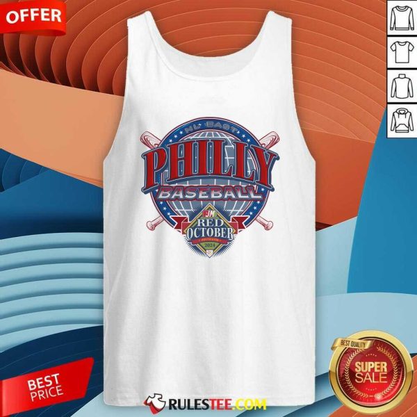 Awesome Philiy Baseball Red October 2024 Tank-Top