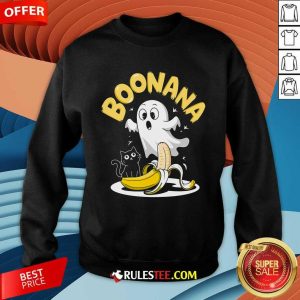 Cute Boonana Ghost And Banana Cat Sweatshirt