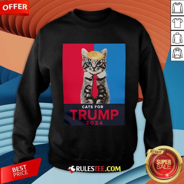 Cute Cats For Trump 2024 Sweatshirt