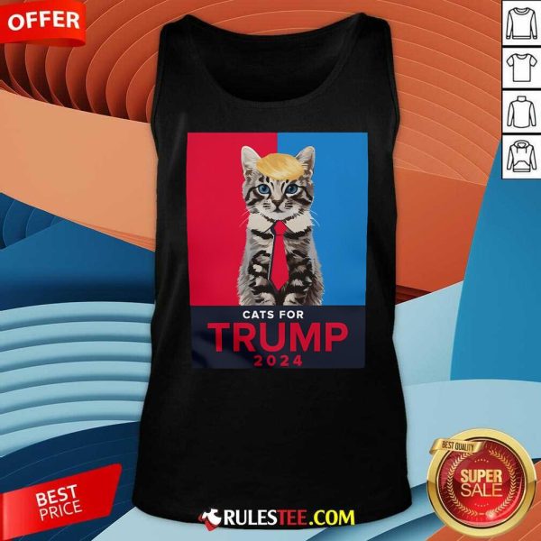 Cute Cats For Trump 2024 Tank-Top