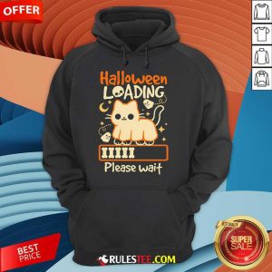 Cute Halloween Loading Please Wait Cat Hoodie