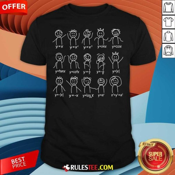 Funny Algebra Dance Graph Figures T-Shirt