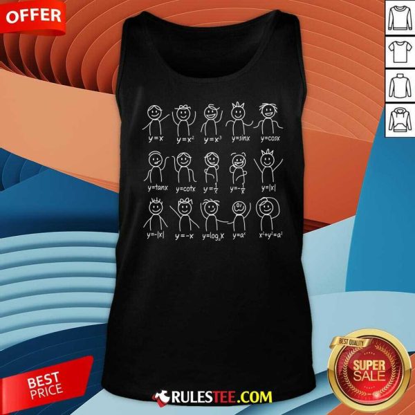 Funny Algebra Dance Graph Figures Tank-Top