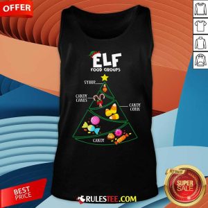 Good Food Groups Elf Buddy Christmas Pajama Xmas Tank-Top