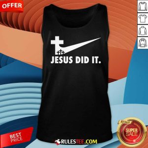 Good Jesus Did It Cross Tank-Top