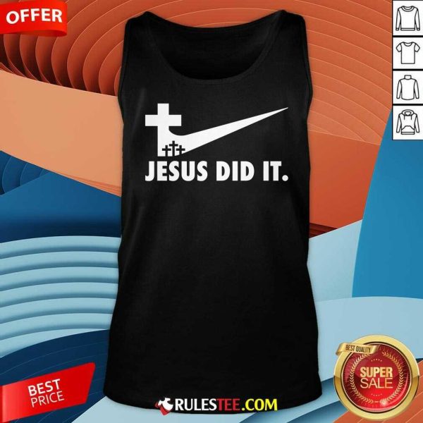 Good Jesus Did It Cross Tank-Top