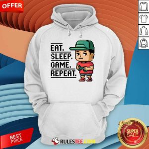 Happy Eat Sleep Game Repeat Hoodie