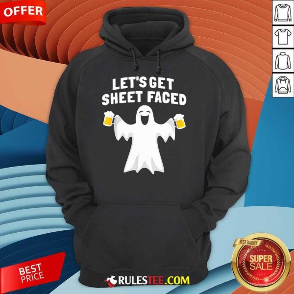 Happy Halloween Let's Get Sheet Faced Ghost Party Hoodie