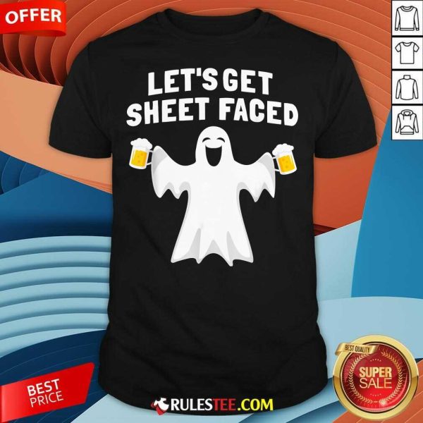 Happy Halloween Let's Get Sheet Faced Ghost Party T-Shirt