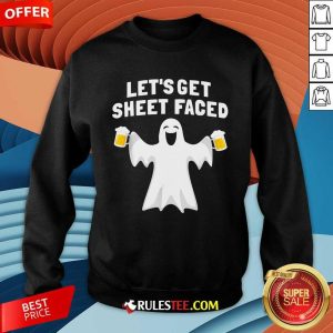 Happy Halloween Let's Get Sheet Faced Ghost Party Sweatshirt