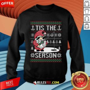 Happy Merry Fishmas Fishing Gnome Christmas Xmas Santa Fisherman Sweatshirt