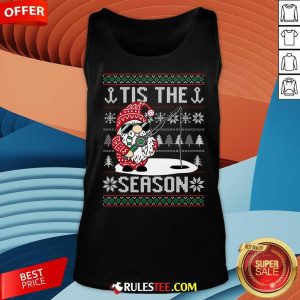 Happy Merry Fishmas Fishing Gnome Christmas Xmas Santa Fisherman Tank-Top