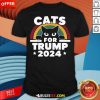 Hot Cats For Trump 2024 T-Shirt