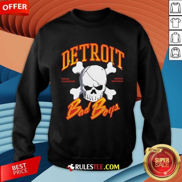 Hot Detroit Pistons Bad Boys Gradient Sweatshirt