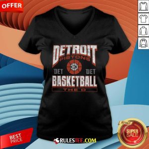 Hot Detroit Pistons Basketball The D V-Neck