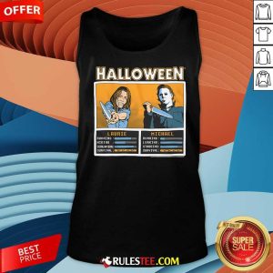 Hot Halloween Knife Fight Michael Myers Tank-Top