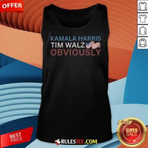 Hot Kamala Harris Tim Walz Obviously Harris Walz Tank-Top