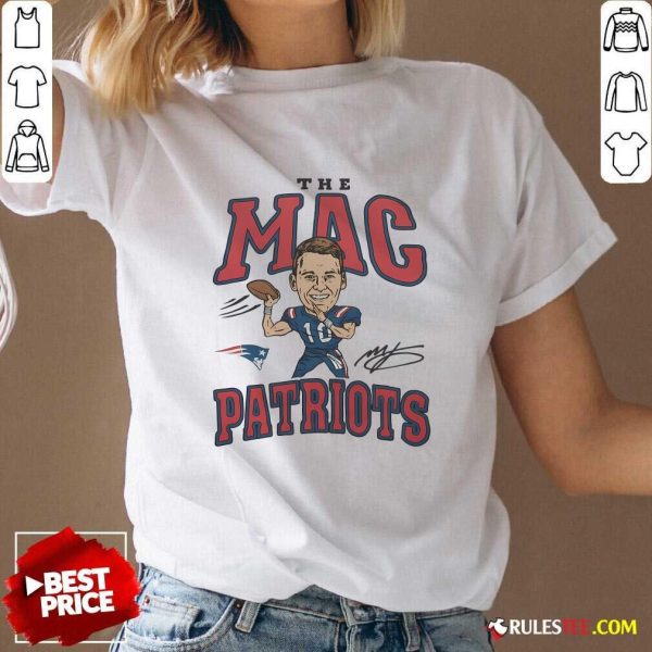 Hot Patriots Mac Jones Signature V-Neck