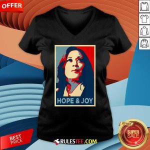 Nice Hope And Joy Kamala Harris Obama 47 Voting V-Neck