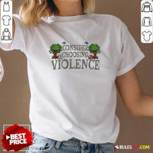 Official Adrianne Curry Consider Choosing Violence V-Neck