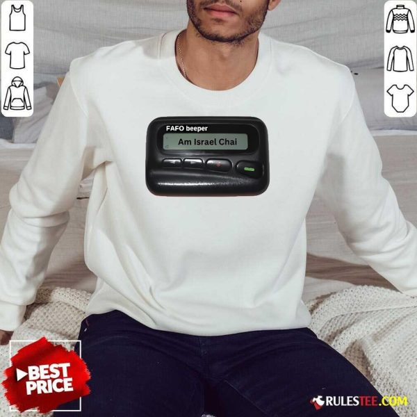 Official Am Israel Chai Pager Sweatshirt