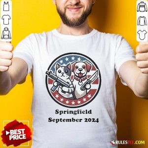 Official Dog And Cat Springfield September 2024 T-Shirt