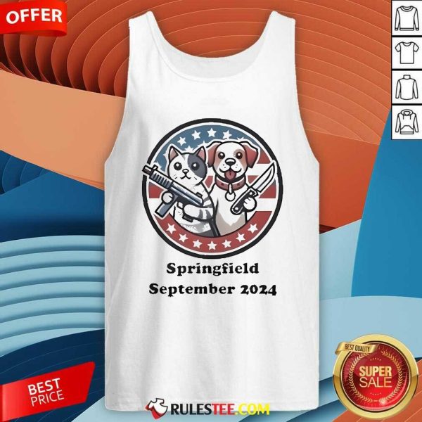 Official Dog And Cat Springfield September 2024 Tank-Top