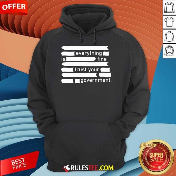 Official Everything Is Fine Trust Your Government Hoodie