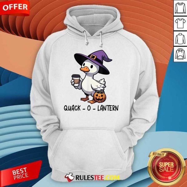 Official Goose Halloween Spooky Season Goose Quack O Lantern Hoodie