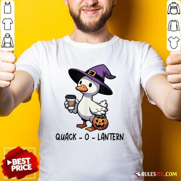 Official Goose Halloween Spooky Season Goose Quack O Lantern T-Shirt