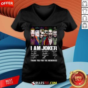 Official I Am Joker Thank You For The Memories V-Neck