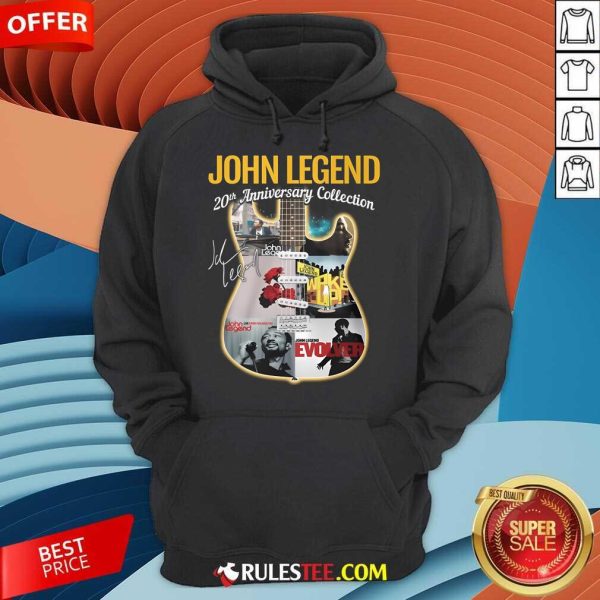 Official John Legend 20th Anniversary Collection Signature Hoodie