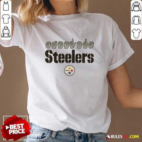 Official Love Sign X Steelers ASL V-Neck