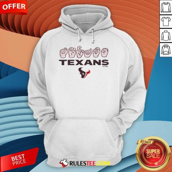 Official Love Sign X Texans ASL Hoodie