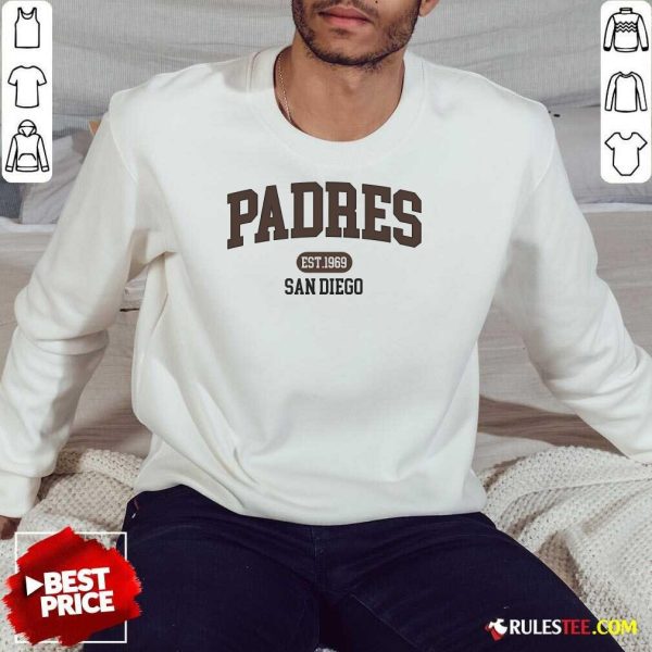 Official MLB Varsity Padres San Diego Sweatshirt