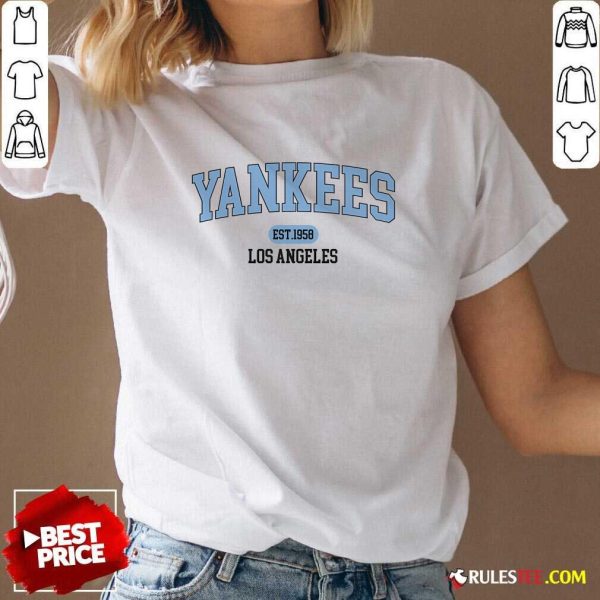 Official MLB Varsity Yankees Los Angeles V-Neck