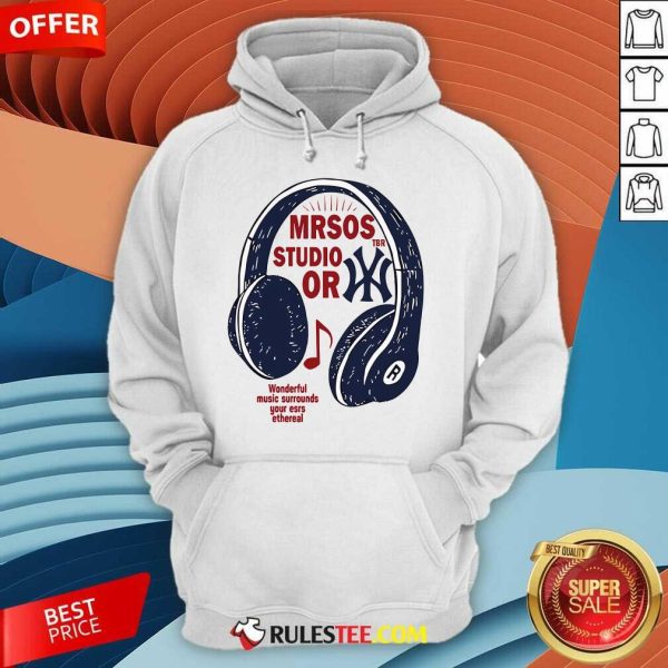 Official MLB Wonderful Music Surrounds Your Ears Hoodie