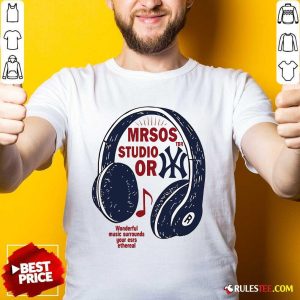 Official MLB Wonderful Music Surrounds Your Ears T-Shirt