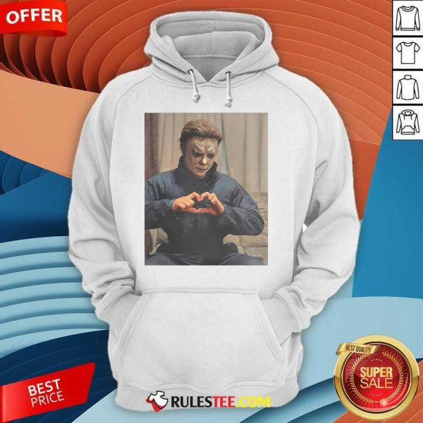 Official Michael Halloween Heart Hands Hoodie