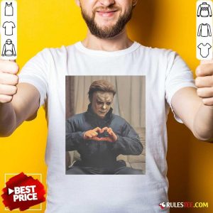 Official Michael Halloween Heart Hands T-Shirt