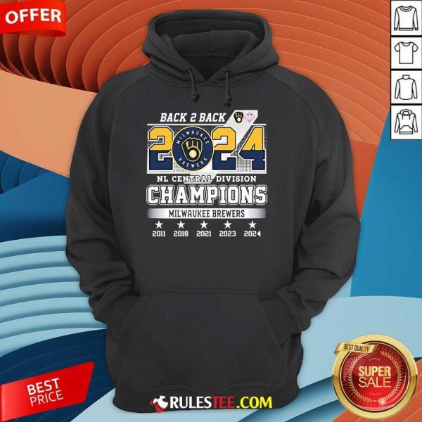 Official Milwaukee Brewers 2024 National League Central Division Champs 2024 Hoodie