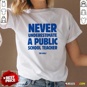 Official Never Underestimate A Public School Teacher Kamala Harris V-Neck