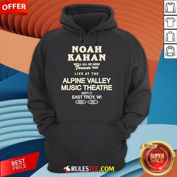 Official Noah Kahan Sept 11 2024 Live At The Alpine Valley East Troy Wi Concert Hoodie