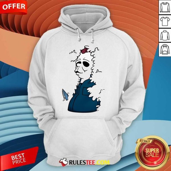 Original The Simpson Michael Myers He's Watching Halloween Hoodie