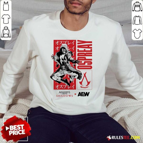 Premium Will Ospreay Aerial Assassin Assassin's Creed Shadows X AEW Sweatshirt