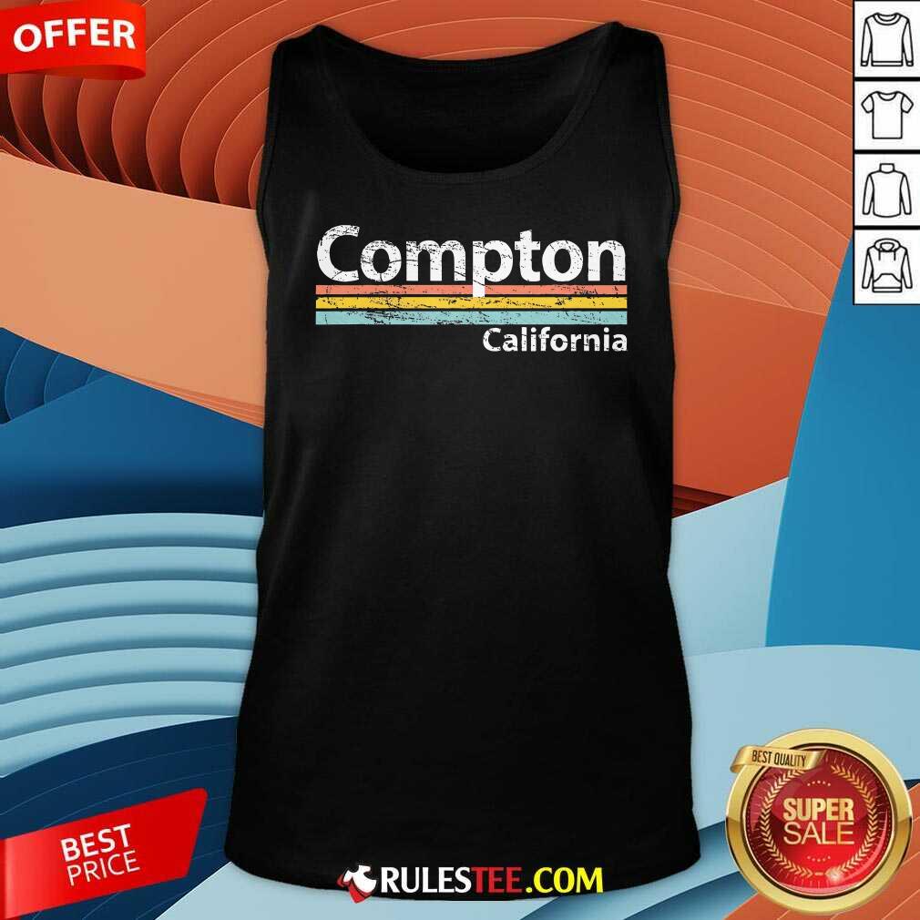 Top Compton California Ca Retro Tank-Top