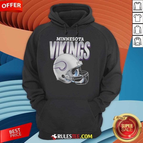 Top Minnesota Vikings Gradient Helmet Hoodie