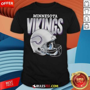 Top Minnesota Vikings Gradient Helmet T-Shirt